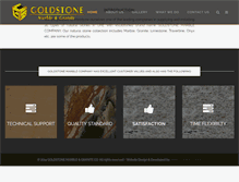 Tablet Screenshot of goldstonemarble.com